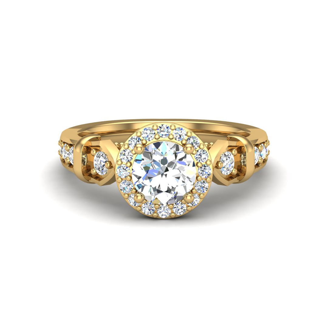 Brynn Halo Engagement Ring